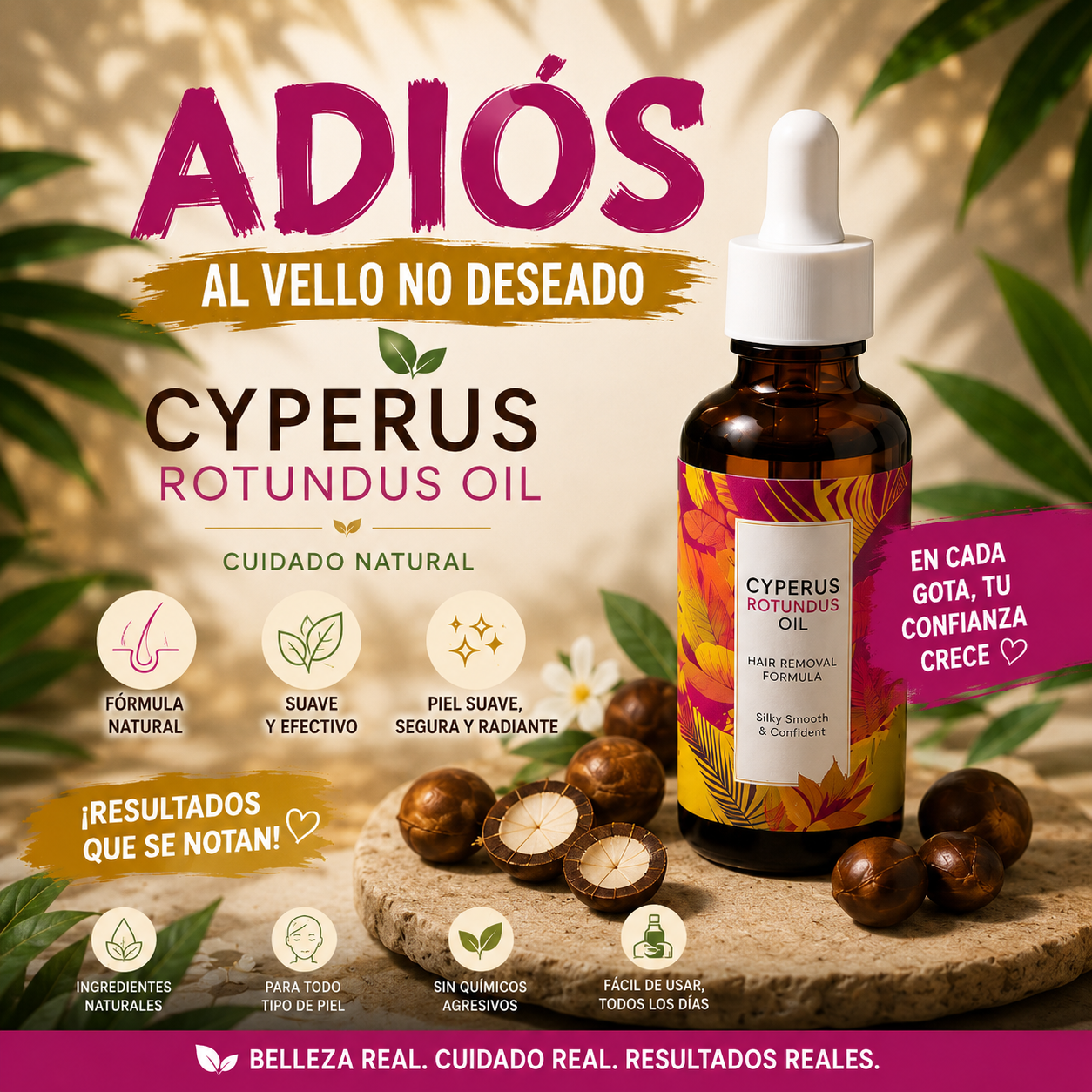Aceite depilatorio Cyperus Rotunds Oil