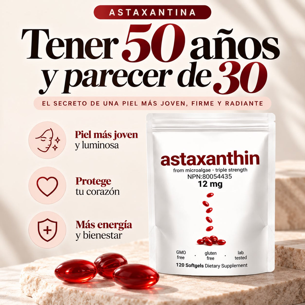 Astaxantina 12 mg