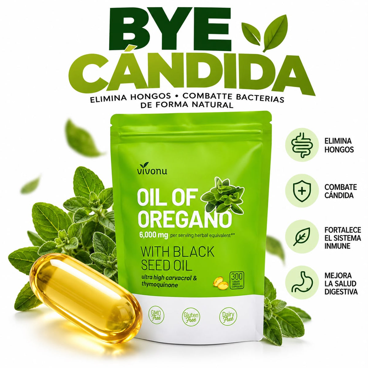 Aceite de Orégano con Aceite de Semilla Negra 🌿🔥